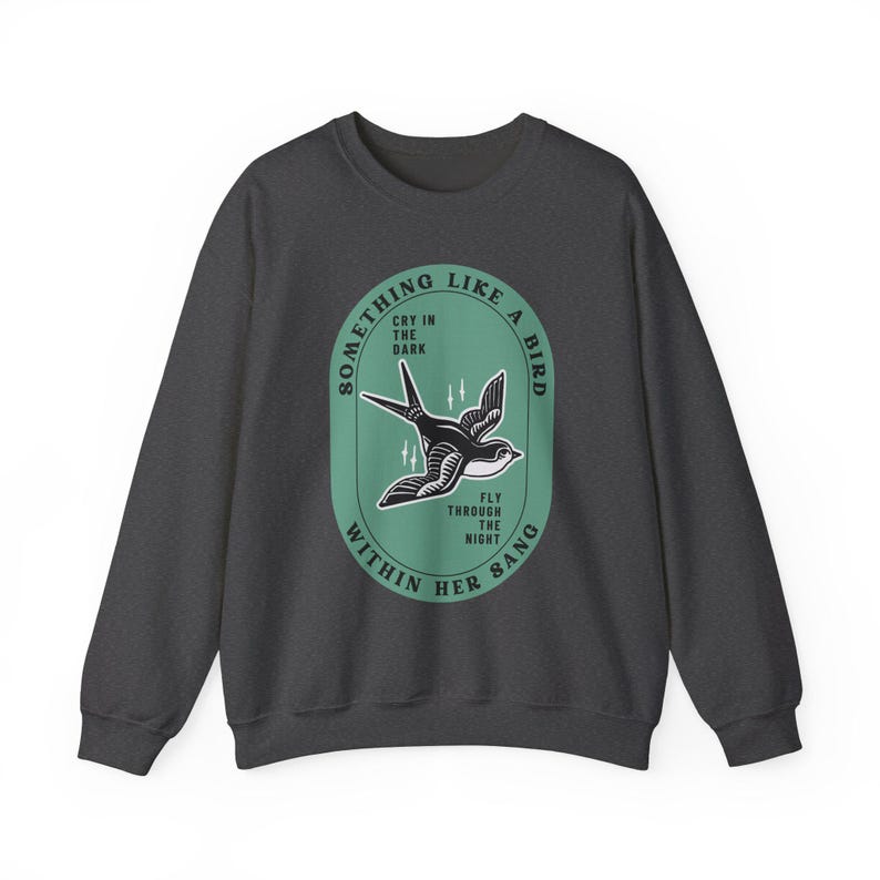 Grateful Dead Inspired Bird Song-sweater met ronde hals, uniseks comfortabele kleding afbeelding 8