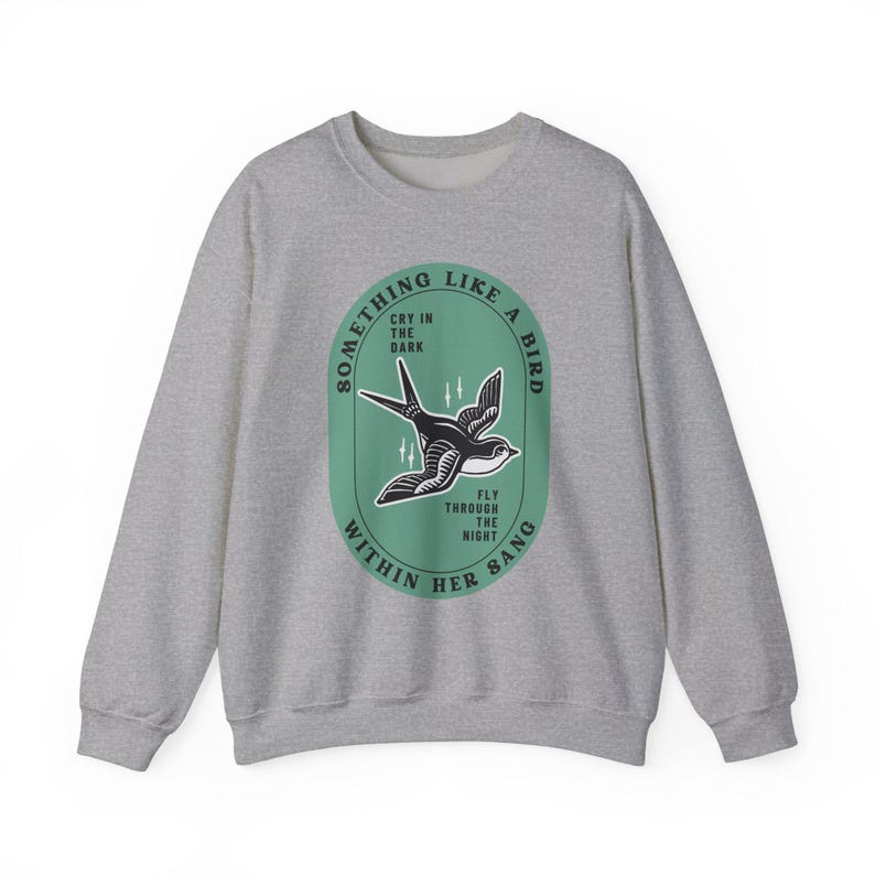 Grateful Dead Inspired Bird Song-sweater met ronde hals, uniseks comfortabele kleding afbeelding 5