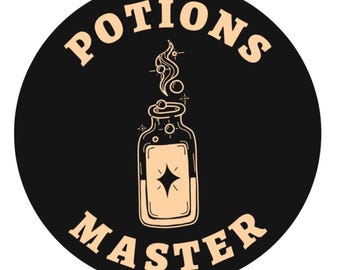 Potions Master 3" Round Sticker - Wizard Sticker