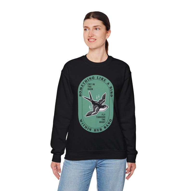 Grateful Dead Inspired Bird Song-sweater met ronde hals, uniseks comfortabele kleding afbeelding 10