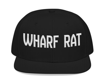 Wharf Rat Grateful Dead Snapback - Embroidered Trucker Hat - Structered Hat