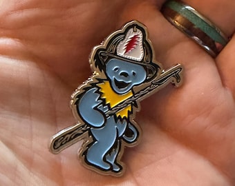 Grateful Dead Firefighter Pin, Limited Edition of 100. Firefighter Pin, Firefighter Gift