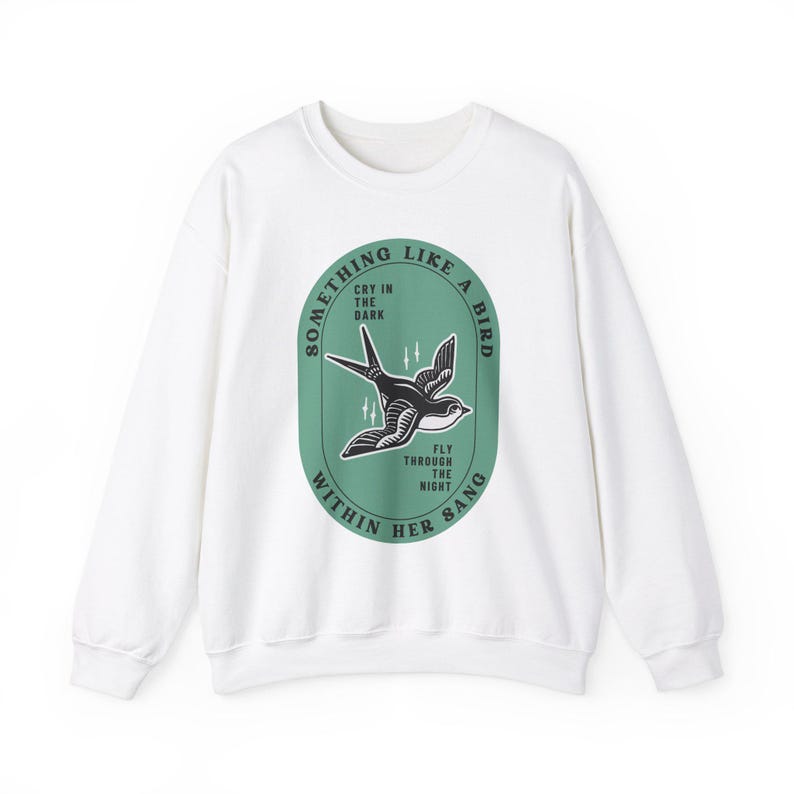 Grateful Dead Inspired Bird Song-sweater met ronde hals, uniseks comfortabele kleding afbeelding 2