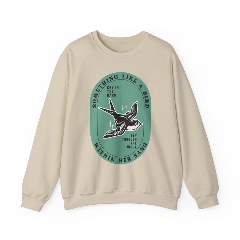 Grateful Dead Inspired Bird Song-sweater met ronde hals, uniseks comfortabele kleding afbeelding 4