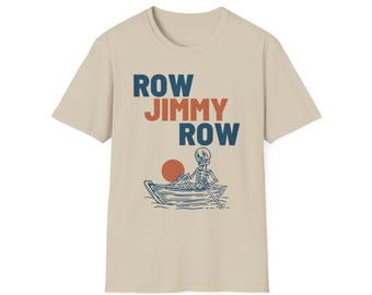 Grateful Dead Row Jimmy T-shirt uniseks, softstyle-T-shirt, shirt muziekfestival, hippieconcerttop