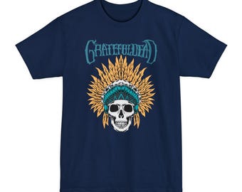 Grateful Dead Inspired Graphic Tee, Big and Tall T-Shirt, Music Lover Gift