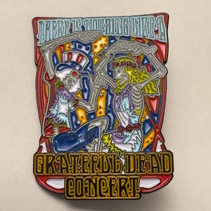 Grateful Dead Concert Pin, Collectors Pin, Lapel Pin, Hat Pin, Trading Pin,