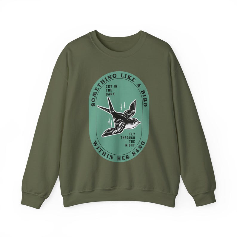 Grateful Dead Inspired Bird Song-sweater met ronde hals, uniseks comfortabele kleding afbeelding 6