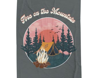 Grateful Dead Velveteen Plush Blanket, Cabin Decor