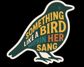 Grateful Dead Bird Song Lyrics Vinyl Sticker, Laptop Decal