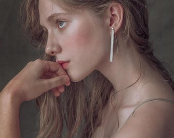 Silver tassels, sterling silver threader earrings, long sterling silver earrings, dangle silver earrings, long dangle earrings