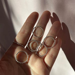 Twisted Rope Silver Ring | Braid Ring
