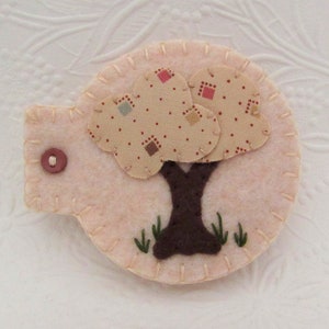 Needle Book Felt Tree Quilt Sewing Pins, Wool Needle Keep, Needlebook, Organizer Sewing Kit