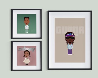 Retrato de dibujos animados personalizado digitalmente, regalo personalizado/de cumpleaños/de boda/de Navidad