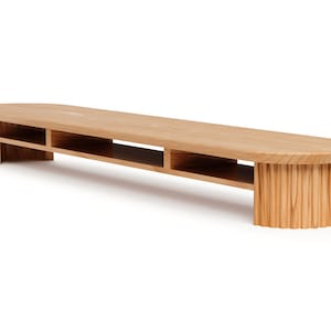 Large Maple Monitor Stand - Ergonomic Desk Riser, Home Office - Etsy