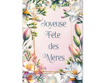 Joyeuse fête des mères ; Bonne fête maman carte ;  Carte Fête des mères