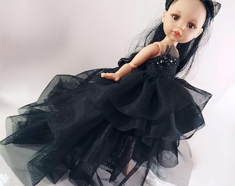 Handmade Party Dress for 13" Dolls: Fits Paola Reina, Glitter Girl, Wellie Wishers & more
