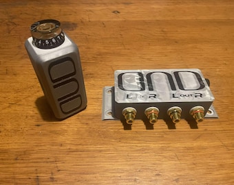 Bassknob 3D stampato – Controllo volume con voltmetro per impianti audio RCA