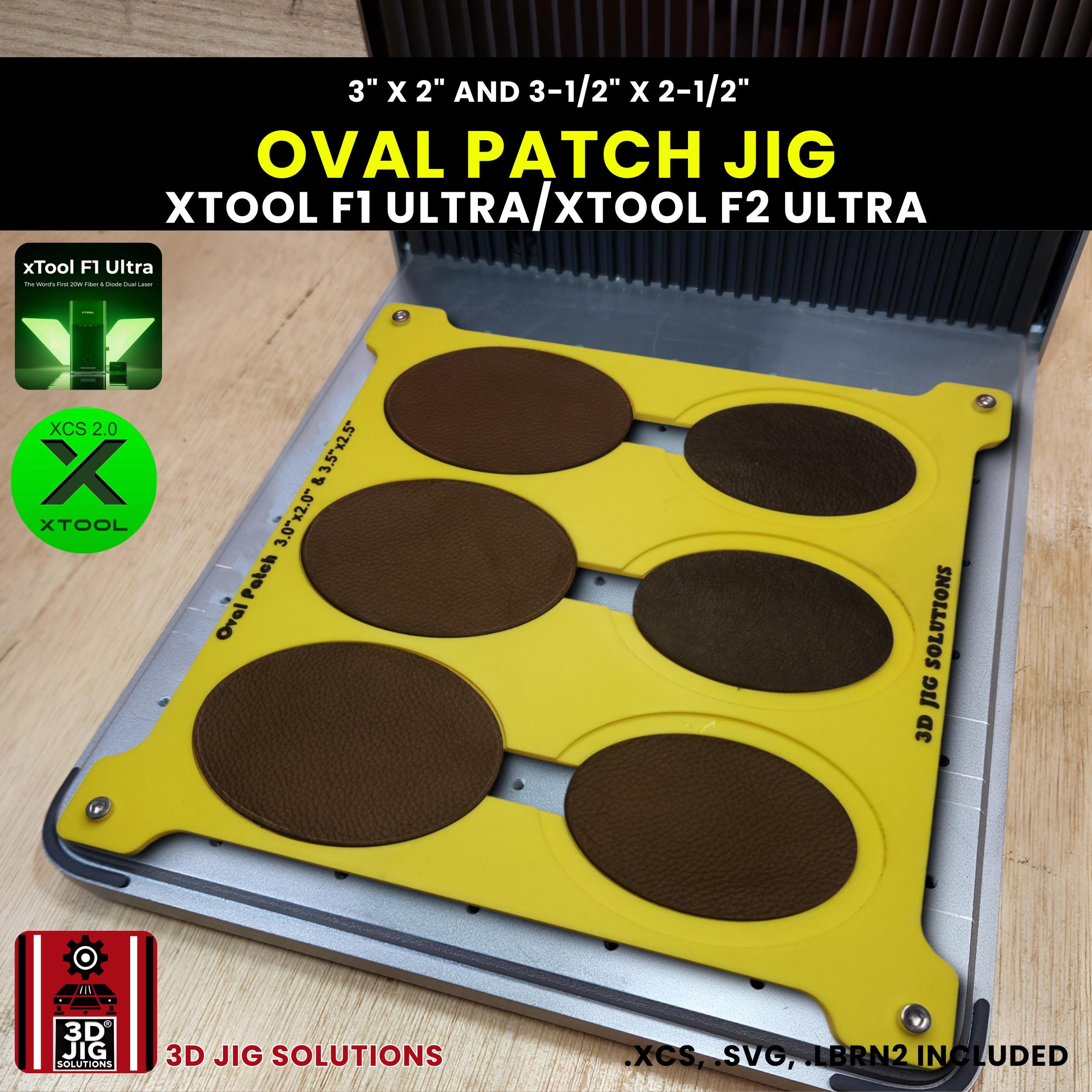Xtool F1 Ultra & F2 Ultra Oval Leather Hat Patch Laser Engraving