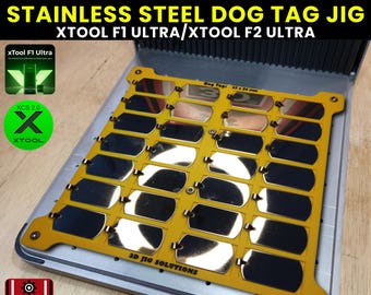 Xtool F1 Ultra & F2 Ultra Stainless Steel Military Tag Laser