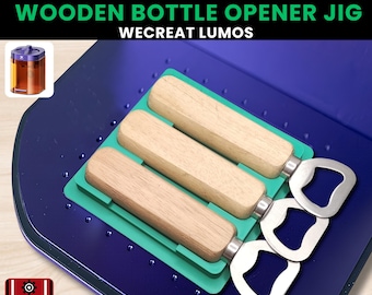 WeCreat Lumos Bottle Opener Laser Engraving Jig | 100mm Wooden Handle