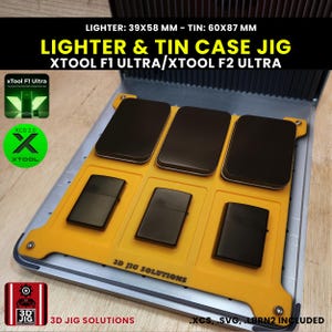xTool F1 Ultra & F2 Ultra Lighter Laser Engraving Jig: Zippo Flip Top Style