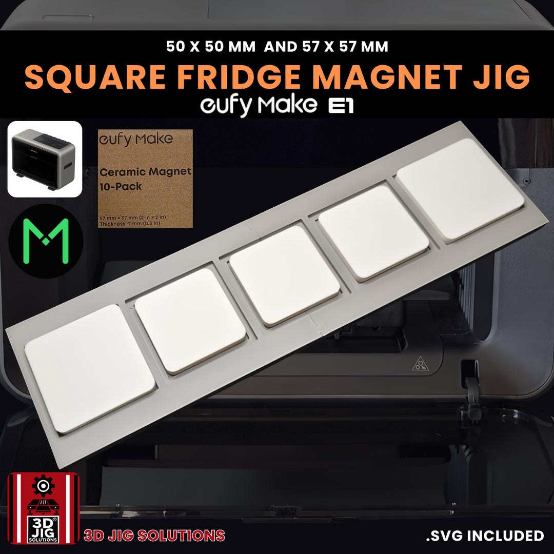 Eufymake E1 Uv Printer Jig Square Ceramic Magnet Alignment Fixture 2