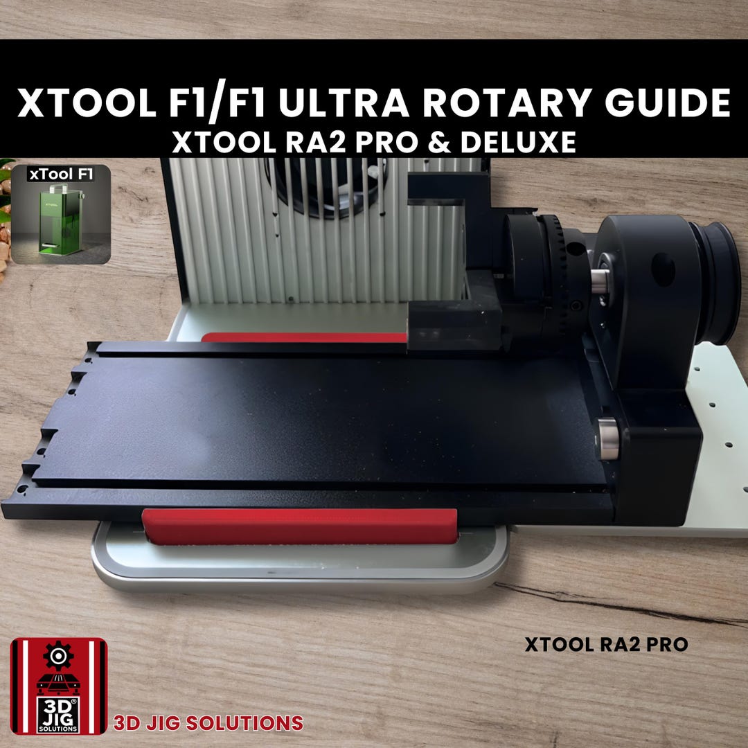 Xtool RA2 Rotary Guide Jig: Centering Baseplate for F1 & F1 Ultra