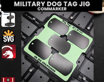 ComMarker Military Tag Laser Engraving Jig