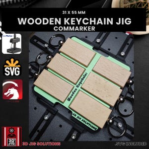 ComMarker Wood Keychain Laser Engraving Jig