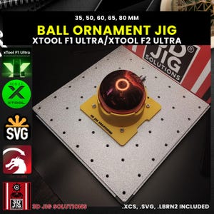 xTool F1 Ultra & F2 Ultra Ball Ornament Gravierschablone | Glaskugel Befestigung Verschiedene Größen