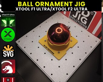 xTool F1 Ultra en F2 Ultra graveermal voor balornament | Glazen balarmatuur | Verschillende maten