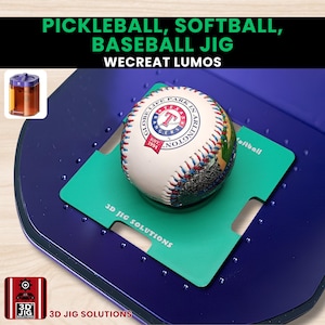 WeCreat Lumos lasergraveringsjigg för baseboll/softboll/pickleboll