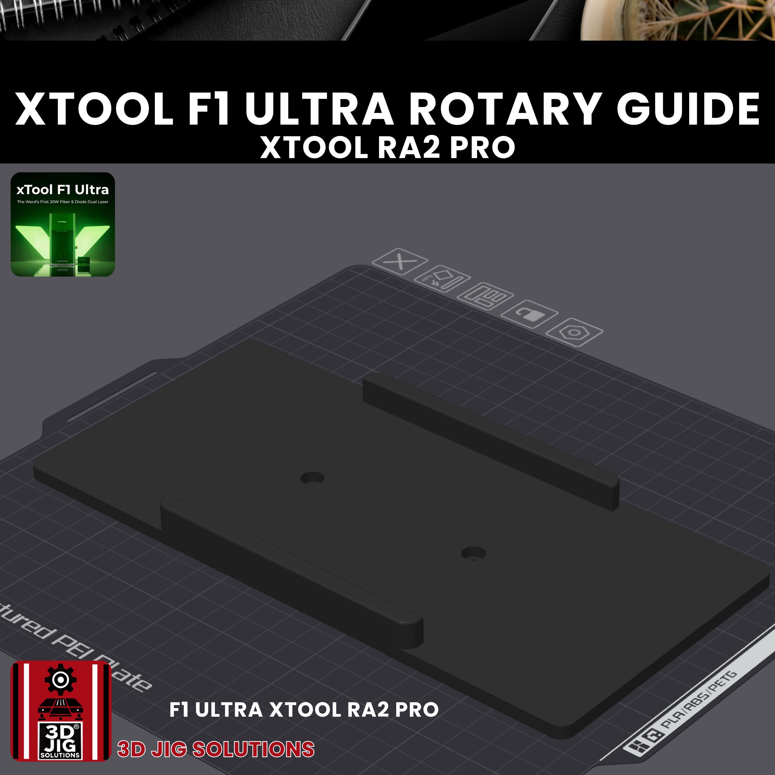 Xtool RA2 & RA3 Rotary Guide Jig: Centering Baseplate for F1, F2