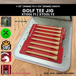 xTool F1 & F2 Lasergravurvorrichtung für Golf-Tees: Passend für alle Größen