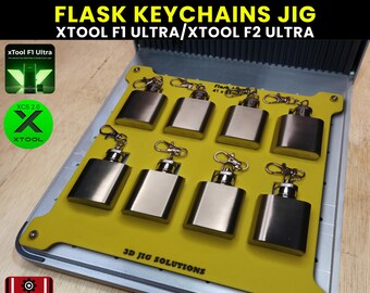 Lasergraveermal voor sleutelhangers met xTool F1 Ultra & F2 Ultra fles | JDS 1 oz