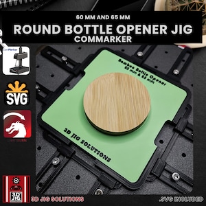 ComMarker Round Bottle Opener Laser Engraving Jig: Fits 2 Sizes