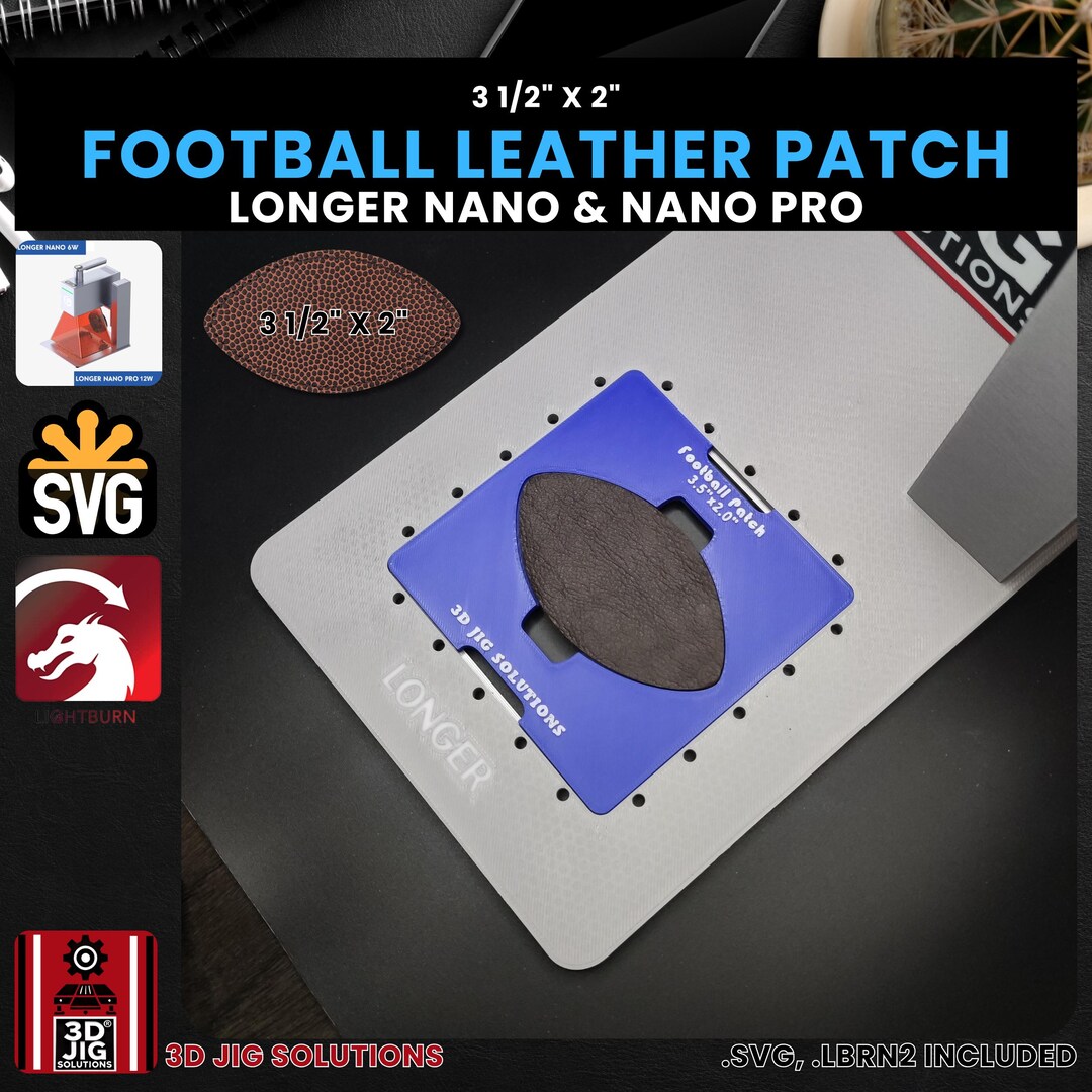 Longer Nano Pro Laser Jig | Football Leather Hat Patches | Laser ...