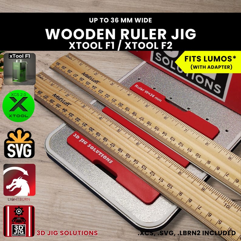 Xtool F1 & F2 Wood Ruler Laser Engraving Jig - Etsy