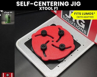 xTool F1 Self-Centering Jig | Adjustable Positioning Tool for Precision Laser Engraving Alignment | Fits Various Objects