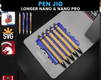 Pen Laser Engraving Jig: Longer Nano Pro