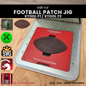 xTool F1 & F2 Football Leather Hat Patch Laser Engraving Jig