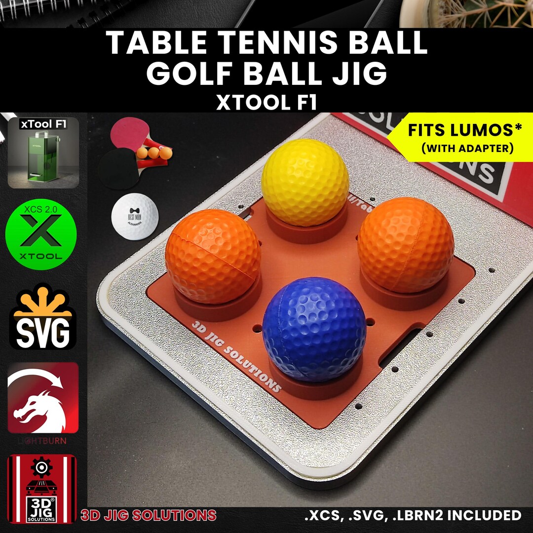 Xtool F1 Golf Ball Laser Engraving Jig | Table Tennis Ball (ping Pong ...