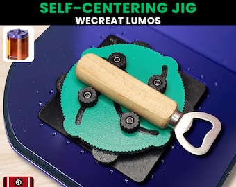 WeCreat Lumos - Dispositivo di centraggio automatico / Strumento di posizionamento regolabile per incisione laser di precisione / Adatto a vari oggetti