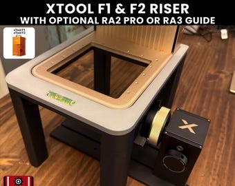 Soporte elevador xTool F1 y F2 / Guía RA2 Pro o RA3 opcional / Extensión de altura giratoria