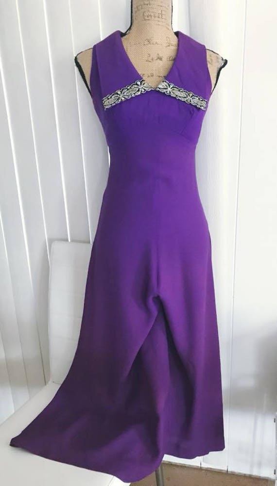 Sale Fabulous Vintage 1960's Purple Palazzo Pant W