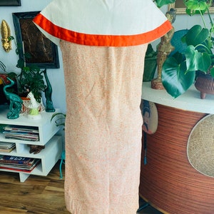 Sale Vintage Orange and White 50's I Love Lucy Style Dress image 5