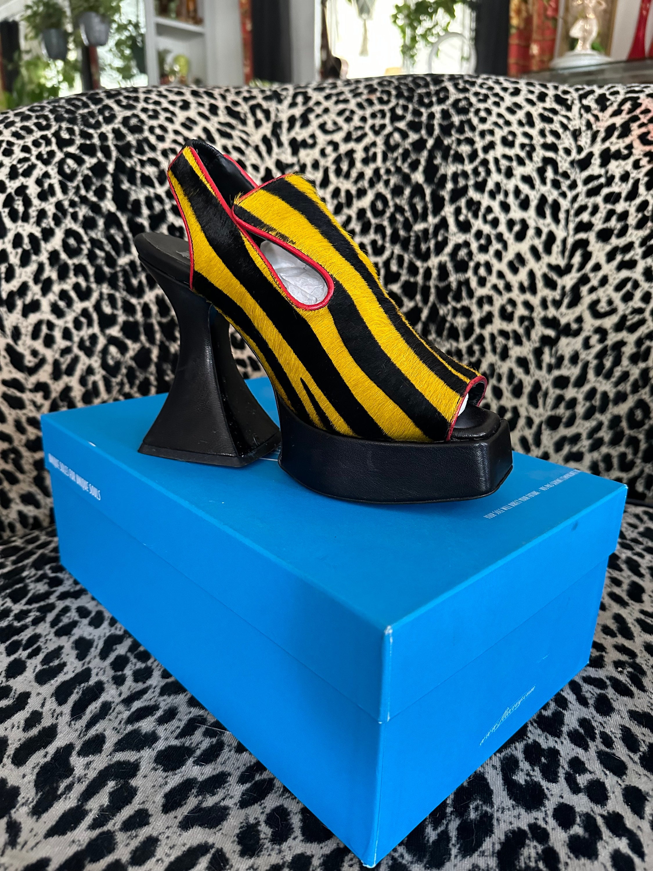 John Fluevog Retro Lady Miss Mega Munster Platform Sandals in
