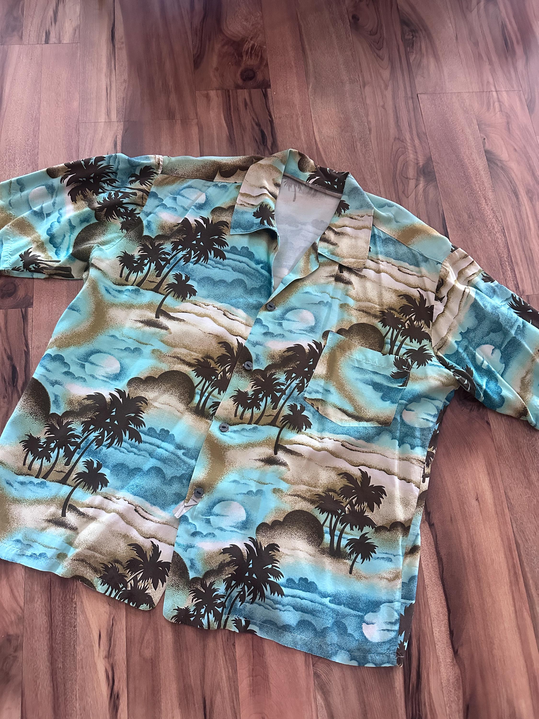 1950's Rayon Shirt - Etsy