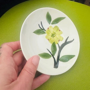 Vintage 1940s–50s Stetson Pottery Dixie Dogwood Joni Berry Bowl - A Bloom from the Past – Hand-Painted Vintage Beauty!